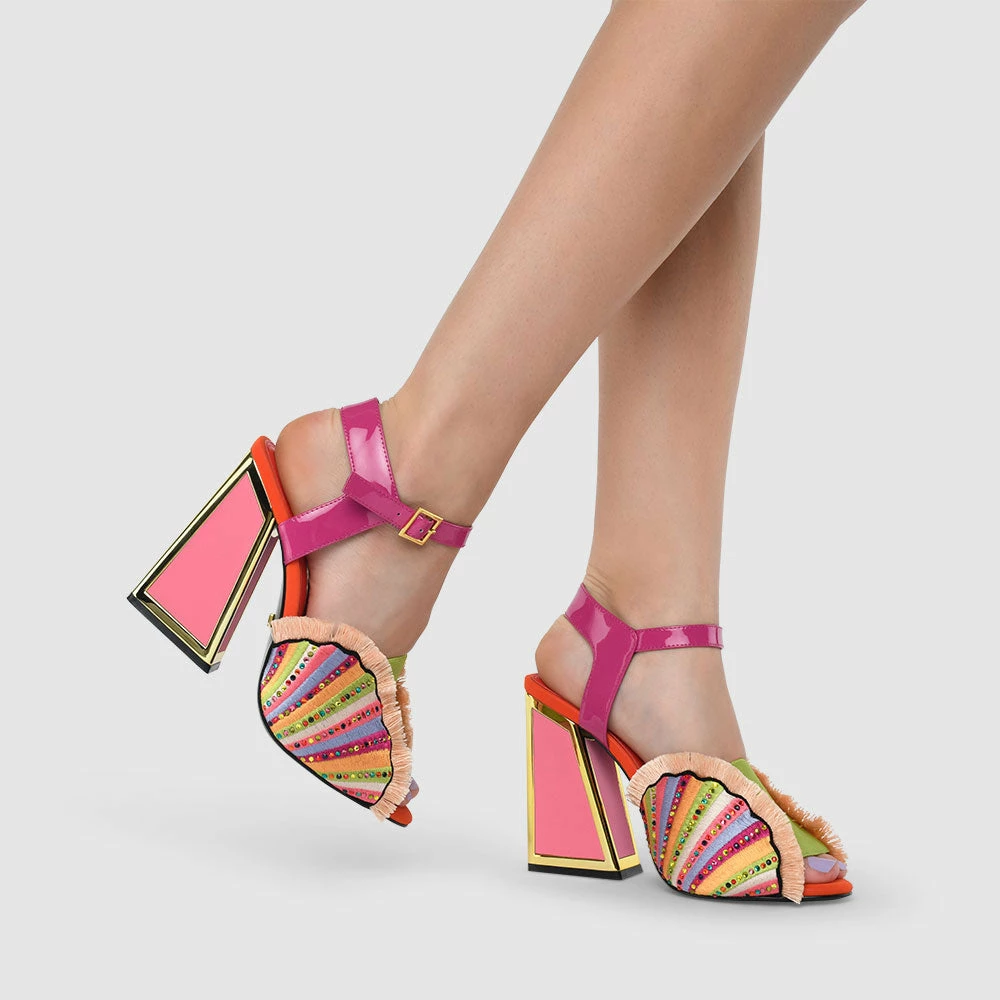 Kat Maconie New Arrivals Ariel Kicker Frame Heel Sandals 4 Kat Maconie New Arrivals Ariel Kicker Frame Heel Sandals