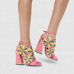 Kat Maconie Frida Kicker Frame Heel Sandals