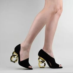 Kat Maconie Cher Double Chain Heel Sandals