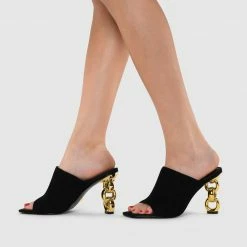 Kat Maconie Kylie Multi Chain Heel Sandals