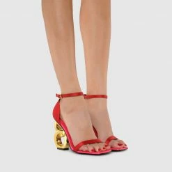 Kat Maconie Suzu Double Chain Heel Sandal