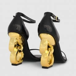 Kat Maconie Sandals Suzu Double Chain Heel Sandal