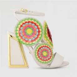 Kat Maconie Frida Wide Kicker Heel Sandal High Heels