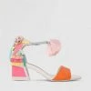 Kat Maconie Kay Kicker Heel Sandal Mid Heels