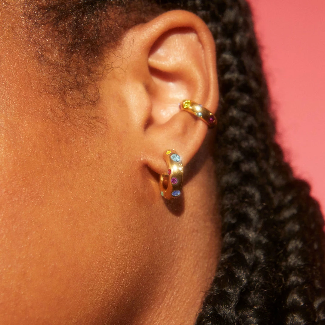 Kat Maconie Nova Huggie Hoop Earrings New Arrivals 4 Kat Maconie Nova Huggie Hoop Earrings New Arrivals