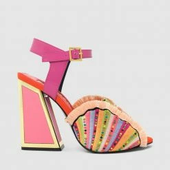 Kat Maconie New Arrivals Ariel Kicker Frame Heel Sandals