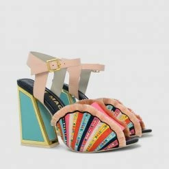 Kat Maconie Ariel Kicker Frame Heel Sandals