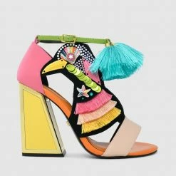 Deals Kat Maconie Store 4 Kat Maconie Aya Kicker Frame Heel Sandals New Arrivals
