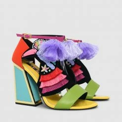 Kat Maconie Aya Kicker Frame Heel Sandals