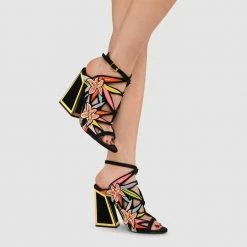 Kat Maconie Calypso Kicker Frame Heel Sandals