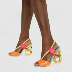 Kat Maconie New Arrivals Halle Double Chain Heel Sandals