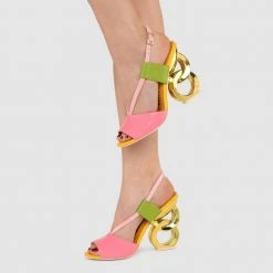 Kat Maconie Halle Double Chain Heel Sandals New Arrivals
