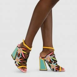 Kat Maconie Calypso Kicker Frame Heel Sandals