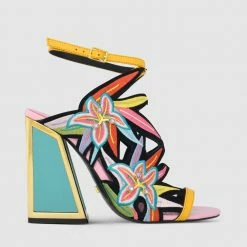Kat Maconie Calypso Kicker Frame Heel Sandals