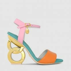 Kat Maconie Jade Double Chain Heel Sandals New Arrivals