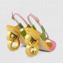 Kat Maconie Halle Double Chain Heel Sandals New Arrivals