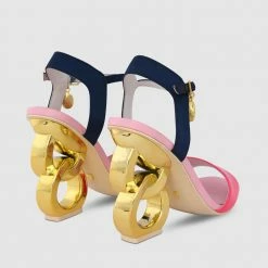 Kat Maconie Jade Double Chain Heel Sandals New Arrivals