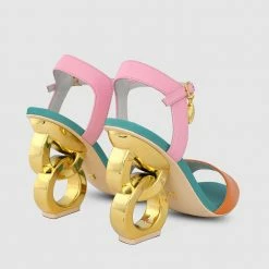 Kat Maconie Jade Double Chain Heel Sandals New Arrivals