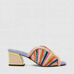 Kat Maconie Vira Mid Kicker Frame Heel Sandals New Arrivals