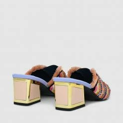 Kat Maconie Vira Mid Kicker Frame Heel Sandals New Arrivals