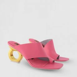 Kat Maconie Sigrid Chain Heel Sandals Mid Heels