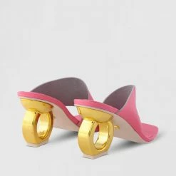 Kat Maconie Sigrid Chain Heel Sandals Mid Heels