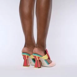 Kat Maconie Zestra Hourglass Mid Heel Mules Mid Heels