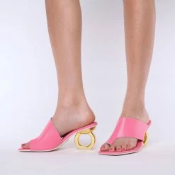 Kat Maconie Sigrid Chain Heel Sandals Mid Heels