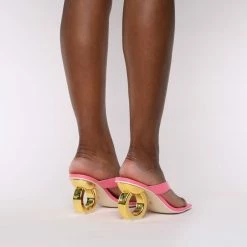 Kat Maconie Yana Chain Heel Sandals Mid Heels