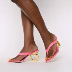 Kat Maconie Yana Chain Heel Sandals Mid Heels