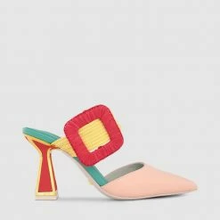 Kat Maconie Zestra Hourglass Mid Heel Mules Mid Heels