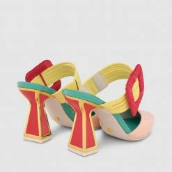 Kat Maconie Zestra Hourglass Mid Heel Mules Mid Heels