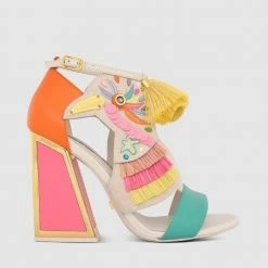 Kat Maconie Aya Wide Kicker Heel Sandal