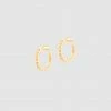 Kat Maconie Prism Stud Medium Hoop Earrings
