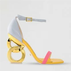 Kat Maconie Suzu Chain Heel Sandals