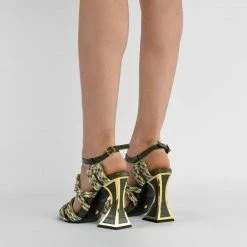 Kat Maconie Sissy Flared Heel Sandals*