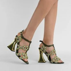 Kat Maconie Sissy Flared Heel Sandals*
