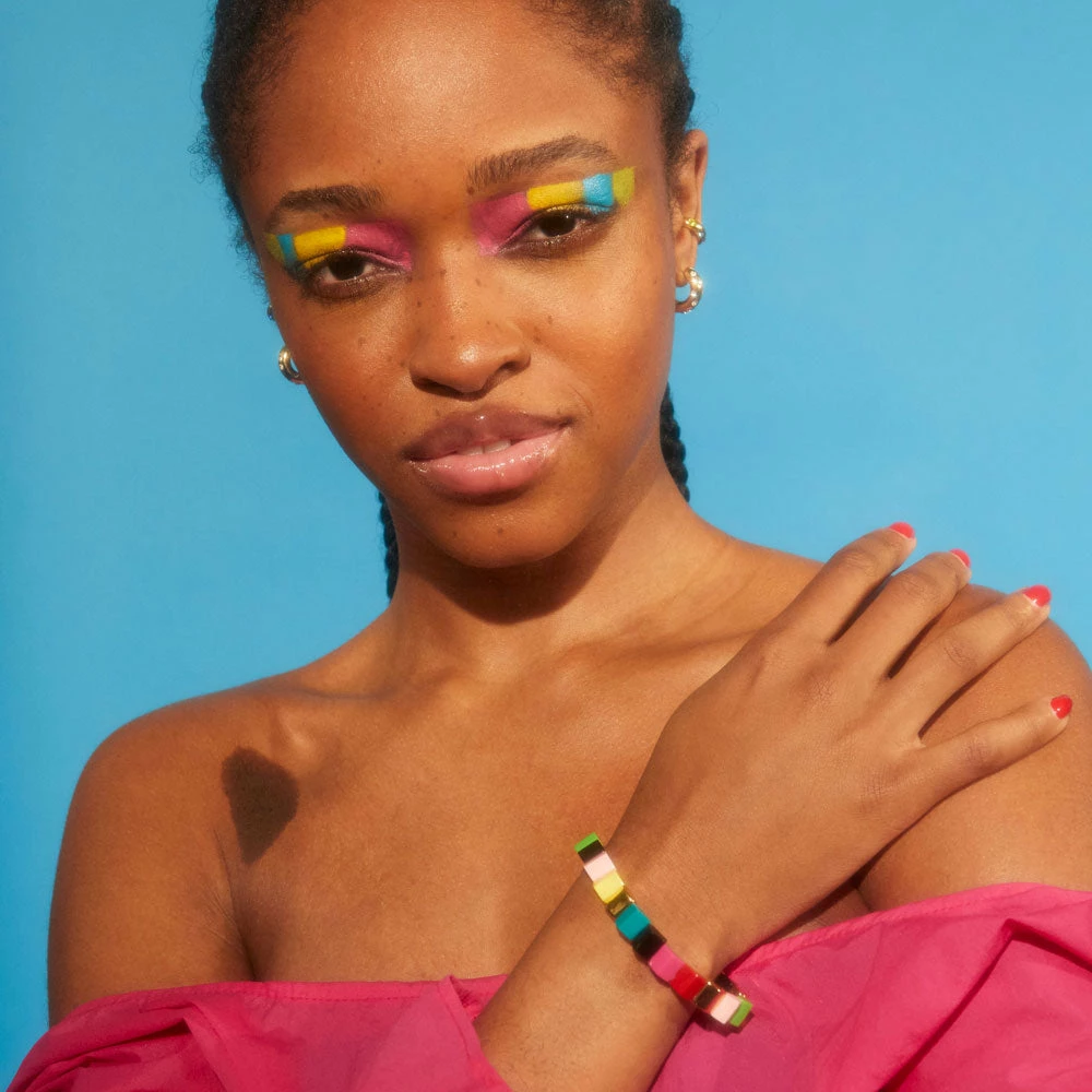 Kat Maconie Prism Stud Elasticated Bead Bracelet 5 Kat Maconie Prism Stud Elasticated Bead Bracelet